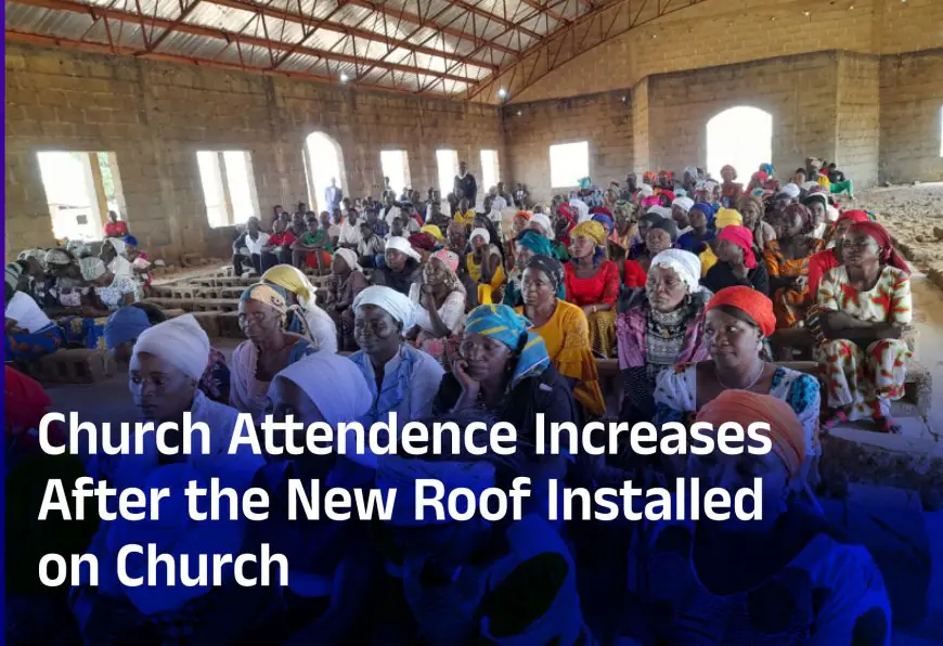 Church Attendence Increases Due to New Roof on Church