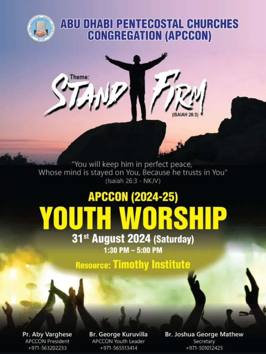 APCCON Youth Worship on 31st August