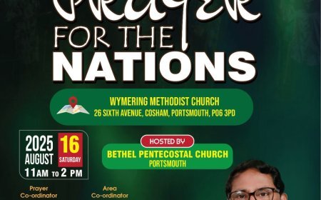 Malayali Pentecostal Association, UK: Prayer Day on August 16