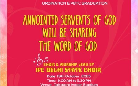 ഐപിസി ഡൽഹി സ്റ്റേറ്റ് സംയുക്ത ആരാധന ഒക്ടോബർ 19ന്