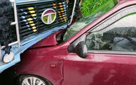 Vehicle accident in Chelakkara; Pastors miraculously escaped